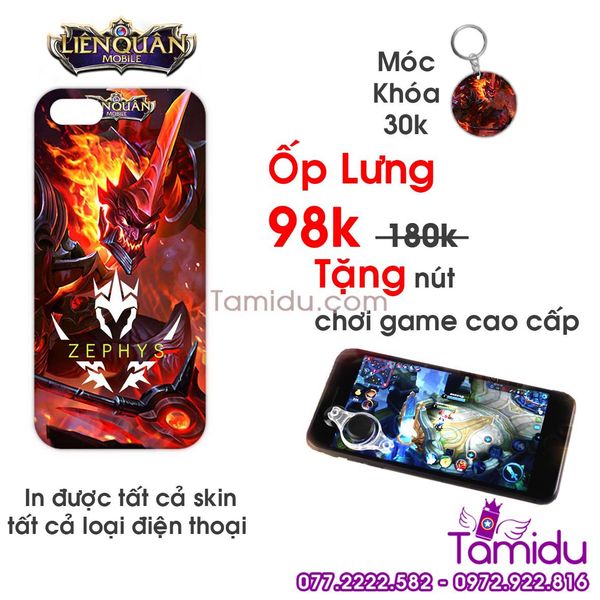 Ốp Lưng Liên Quân ZEPHYS - Ốp Lưng ZEPHYS