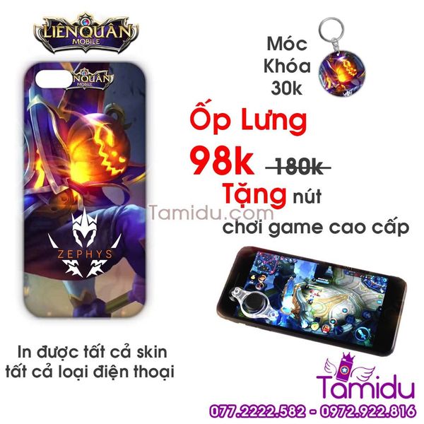 Ốp Lưng Liên Quân ZEPHYS - Ốp Lưng ZEPHYS