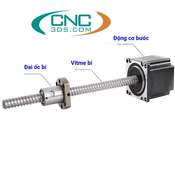 Động cơ bước liền trục vitme bi – CNC3DS