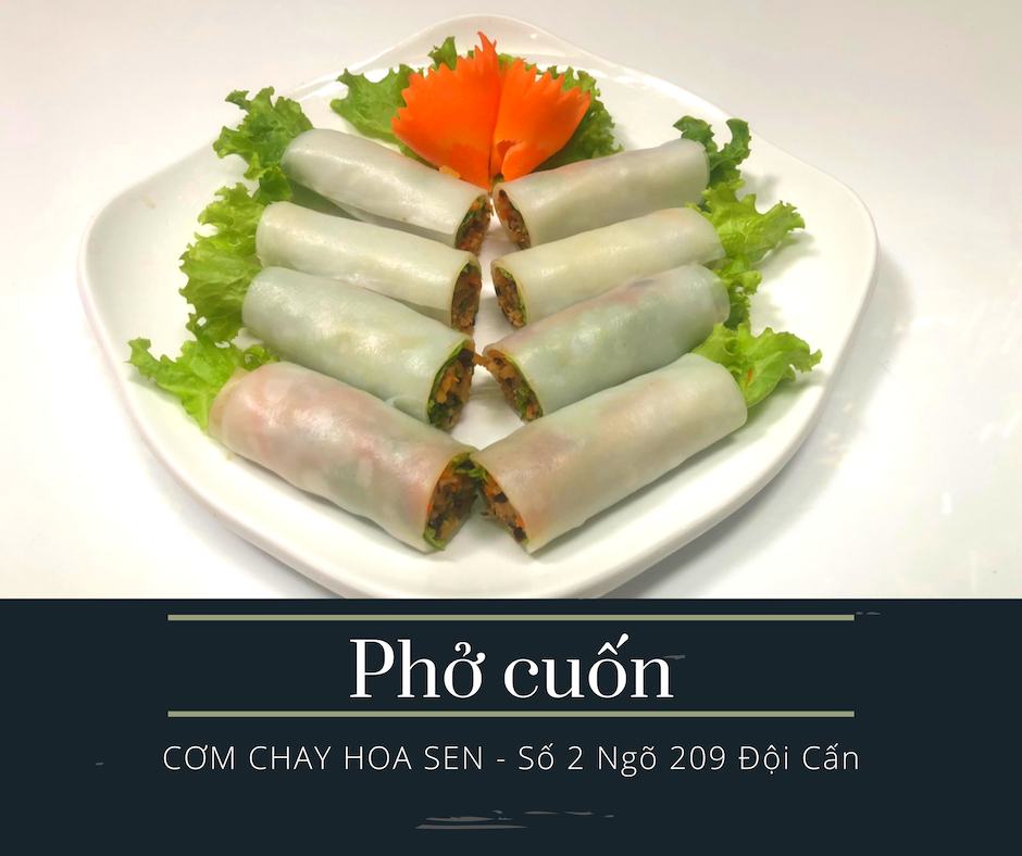 PHỞ CUỐN CHAY MÓN ĂN NGON CHO NGƯỜI ĂN CHAY