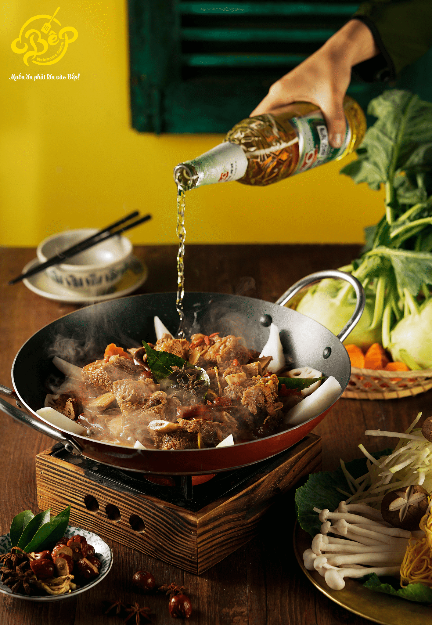 Bếp Quán - Thợ Nhuộm