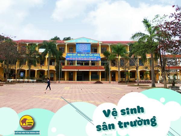 VỆ SINH SÂN TRƯỜNG