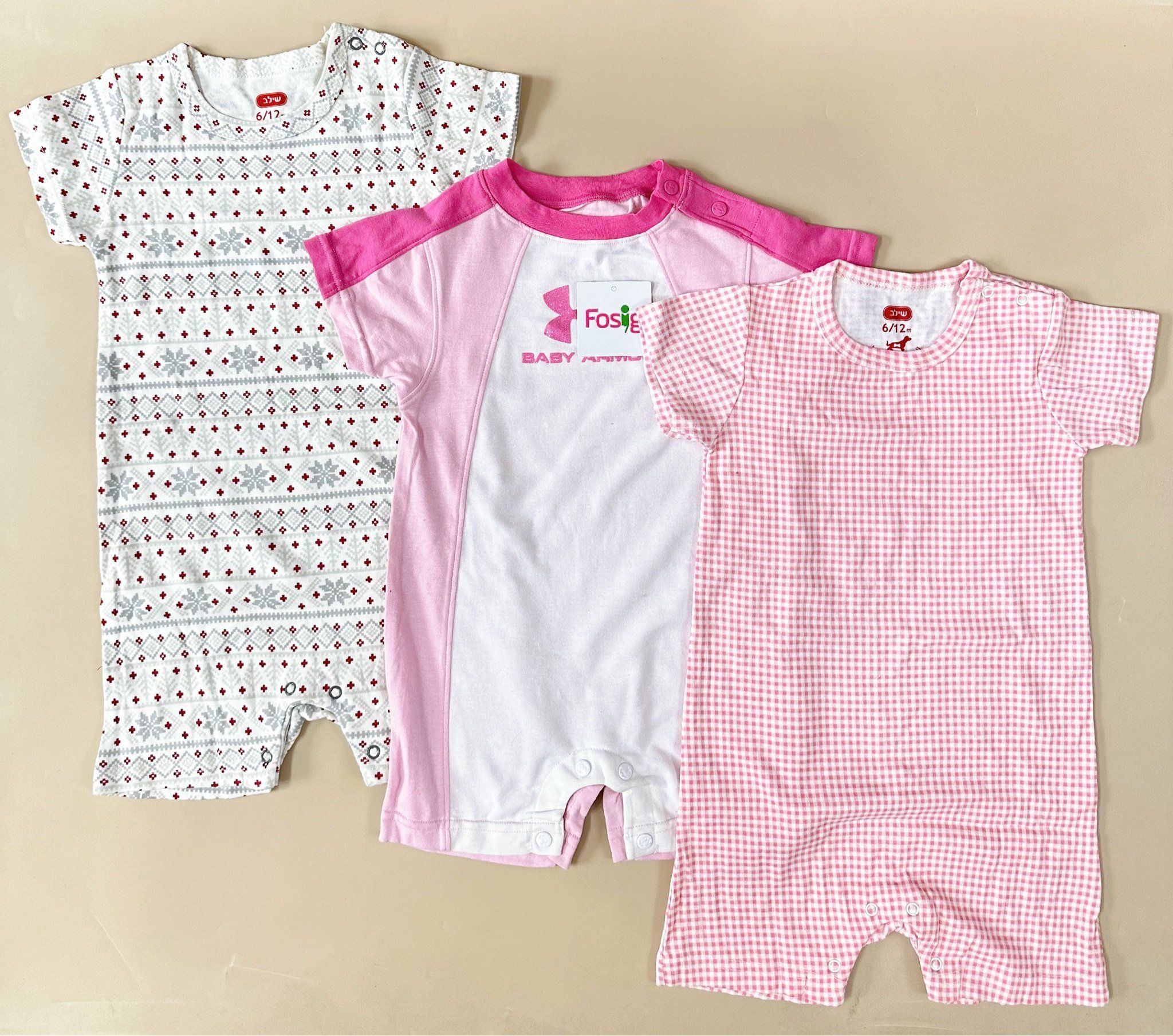  7-15kg Set 3 Romper bé gái mẫu nào cũng xinh yêu- Set ngẫu nhiên S3R1G 