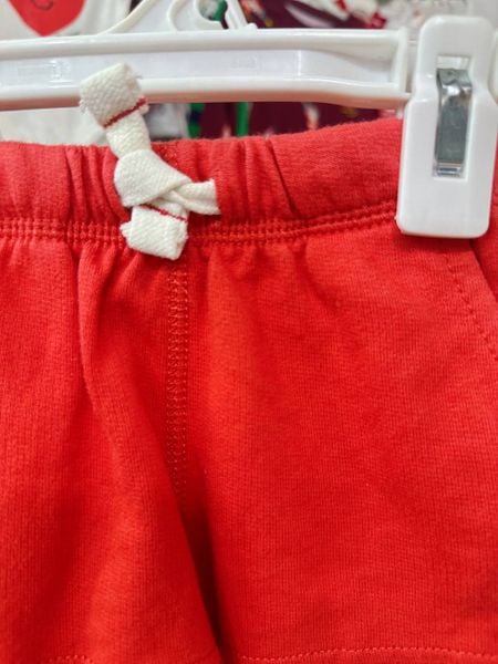  [3m-6m] Quần Short Da Cá Bé Trai Cter - Đỏ Dây Rút 