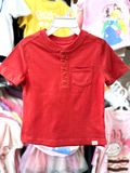  15-17kg 4T Áo thun bé trai G@p đỏ tay ngắn - Đỏ AT06 