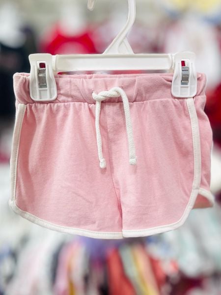  [10-12kg] Quần Short Bé Gái ON - Hồng Viền Trắng 