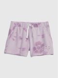  [22-23kg] Quần Short Nỉ GP Bé Gái - Tím Loang GP 
