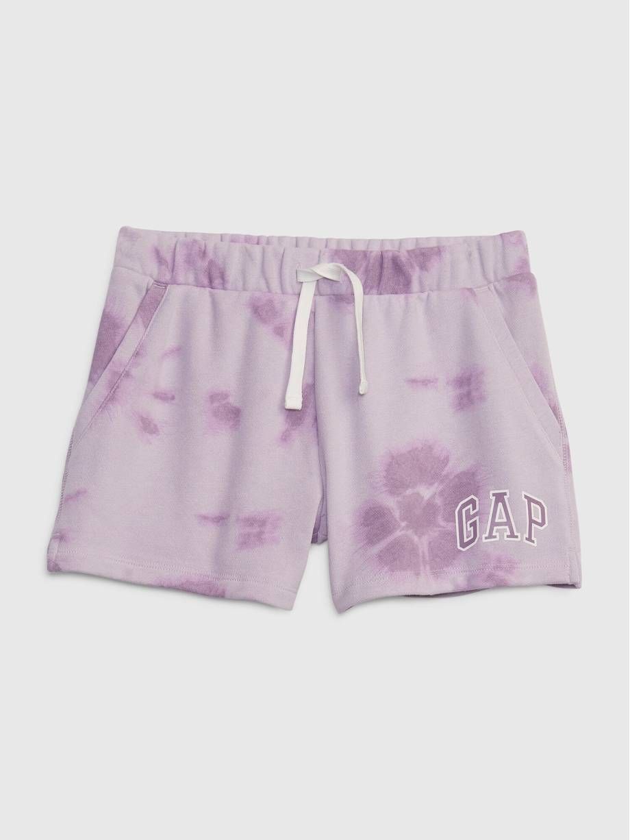  [22-23kg] Quần Short Nỉ GP Bé Gái - Tím Loang GP 