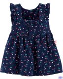  [0-3m] Đầm Cánh Tiên Bé Gái Cter - Navy Cherry 