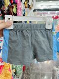  [3m-9m] Quần Short Cotton Bé Trai QSBT - Xám Viền Xanh 