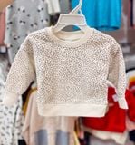  12M-5T Áo Sweater da cá cho bé gái- Kem da beo A111 