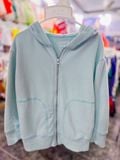  [14-18kg] Áo khoác da cá, nỉ cho bé- Xanh trời trơn AK15 