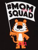  [11-12kg ; 16-17kg] Áo Thun Tay Ngắn Bé Trai PL - Đen Mom Squad 