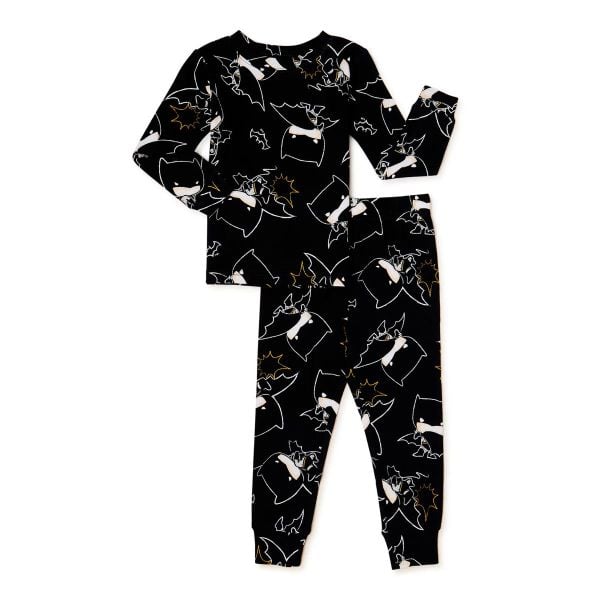  9-10kg; 13-16kg Set Đồ Bộ Dài Bé Trai - Đen Batman 