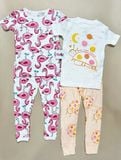  6-9kg;  14-15kg; 18-19kg Set 2 đồ bộ tay ngắn quần dài cho bé gái-S2b02G 