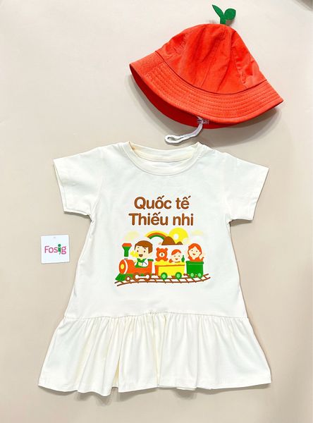  8-24kg Set đầm và nón quả quýt concept 1/6, vải co giãn 4 chiều tha hồ chạy nhảy 