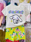  12-17kg  Đồ bộ ngắn H..m bé gái thoáng mát, đáng yêu- Kem Cinnamoroll DB81G 