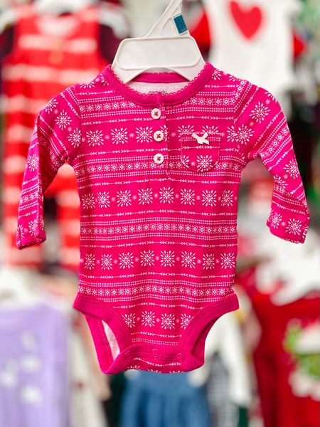  [0-nb] Bodysuit Tay Dài Bé Gái Cter - Hồng Thổ Cẩm 