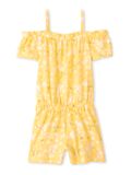  [6-8kg; 14-16kg] Jumpsuit Bé Gái PL - Vàng Nhạt Hoa 