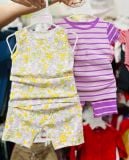  10-11kg; 12-18kg Set 2 đồ bộ ngắn bé gái- S2B01G 
