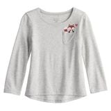  15-17kg; 3T-4T Áo thun tay dài bé gái JB- Xám cáo A113 