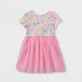  15-17kg 2T-4T Đầm voan sát nách cho bé- Hồng D92 
