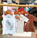  [5-8kg và 9-43kg] Set 3 áo thun tay ngắn bé gái cter- S3A11 