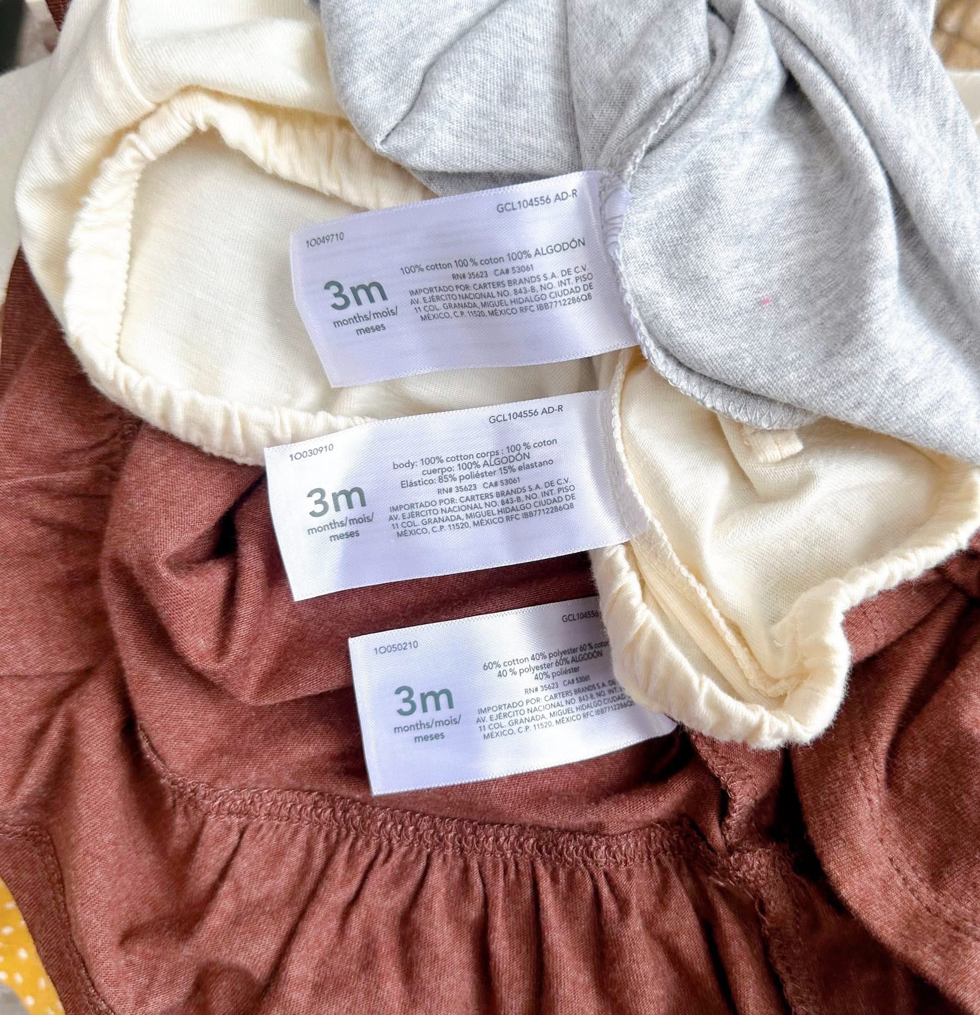  [5-8kg và 9-43kg] Set 3 áo thun tay ngắn bé gái cter- S3A11 