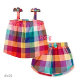  [15-19kg] Đồ Bộ 2 Dây W.D Kids - Caro Màu 