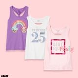  [21-45kg] Set 3 Áo Thun Sát Nách 3Lỗ Bé Gái PL - Combo ngẫu nhiên 