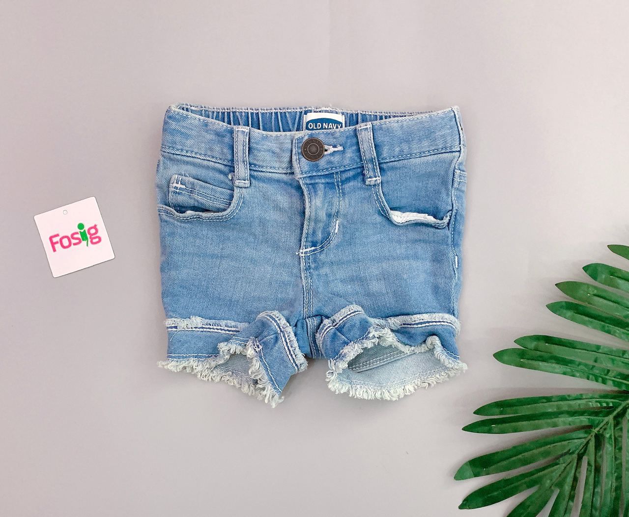  [18-24m] Quần Short Jean [Girl] - Jean Trắng 