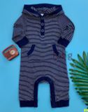  [0-3M] Romper Bé Trai ON - Navy Sọc Trắng 