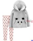  [14-17kg] Set Áo Hoodie Kèm Quần Cter - Xám Túi Gấu 