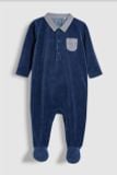  [nb-3m] Sleepsuit Baby Bé Trai nxt - Xanh Navy Nhung 