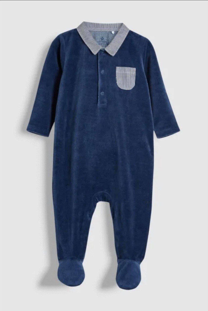  [nb-3m] Sleepsuit Baby Bé Trai nxt - Xanh Navy Nhung 