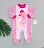  [12.5-13.5kg] Sleepsuit Có Vớ Bé Gái Naza - Gấu Xám Hồng 