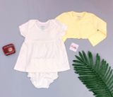  [6-7kg ; 10-17kg] Set 3 Áo Khoác Và Váy Gymboree - Vàng Đậm Chấm Xanh 