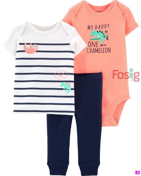  [ 3-6kg; 3m, 6m] Set 3 Bé Trai Cter - Trắng Sọc Lười 