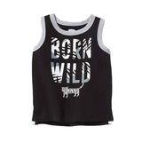  [0-6m ; 9-12m] Áo Thun 3 Lỗ Bé Trai ON - Đen Born Wild 