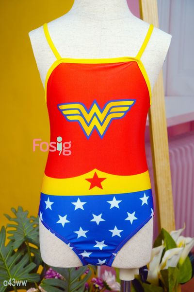  [11-13kg; 15-16] Đồ Bơi Bé Gái - wonder woman 