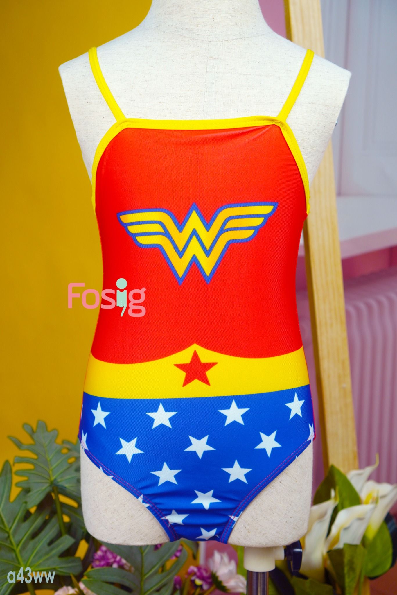  [11-13kg; 15-16] Đồ Bơi Bé Gái - wonder woman 