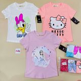  12-15kg; 21-28kg Set 3 áo thun tay ngắn bé gái H.,M cá tính- S3A19 