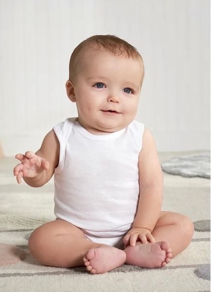  4-13kg; 12m-24m Bodysuit Tay Ngắn Bé Trai Cter - Trắng 3L 