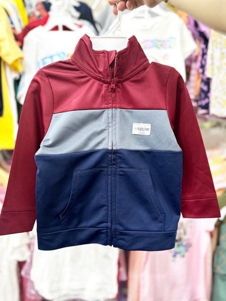  18M Áo Khoác Thể Thao Adi Bé Trai- Navy đỏ AK08 
