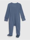  6m-9m Sleepsuit tay dài có vớ ,co giãn 4 chiều, thoáng khí GP- Xanh xám vớ SL15 