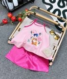  10-12kg; 18-22kg Set áo yếm lễ hội cho bé gái- Hồng A104 