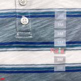  [0-3m] Áo Thun Tay Ngắn Bé Trai Cter140 - Xanh xám sọc trắng 