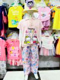  28-46kg  S-XXL Đồ bộ tay ngắn bé gái- Hồng Happy.Eater DB91 