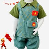  10-24kg Set 5 món bộ trấn thủ cho bé- Xanh Lính BTT 