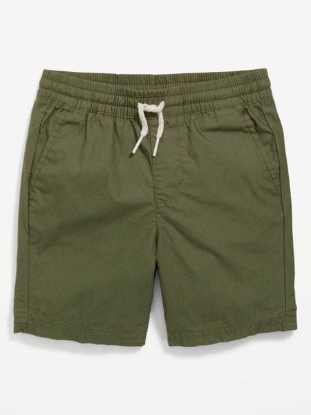  12-19kg Quần Short Kaki Dù Lưng Thun Dây Rút Bé Trai- Xanh bộ đội QS20 